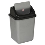 (30L Black/Grey) 5/20/30/50L Kitchen Trash Recycling Bin with Rotating Lid